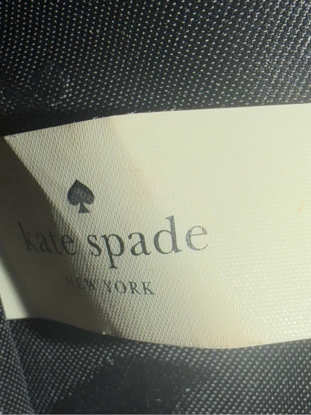 kate spade Two-Tone Royal Blue and Cream Leather Satchel with Black Accents